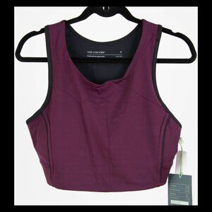 We Wander Womens Purple FlexStretch Rosie Laser Cut Nylon Performance Bra XL NWT